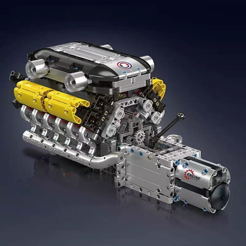 Mould King 10202 Lambo Supercar V12 Engine + Transmission - YWOBB