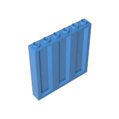 GOBRICKS GDS-90410 Panel 1 x 6 x 5 with Corrugated Profile - YWOBB