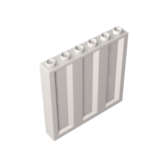 GOBRICKS GDS-90410 Panel 1 x 6 x 5 with Corrugated Profile - YWOBB