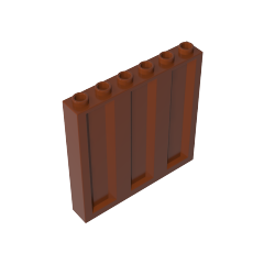GOBRICKS GDS-90410 Panel 1 x 6 x 5 with Corrugated Profile - YWOBB