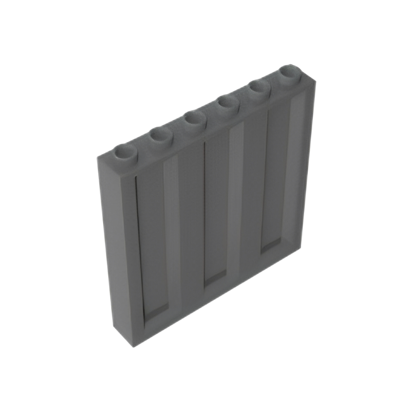GOBRICKS GDS-90410 Panel 1 x 6 x 5 with Corrugated Profile - YWOBB