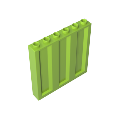 GOBRICKS GDS-90410 Panel 1 x 6 x 5 with Corrugated Profile - YWOBB