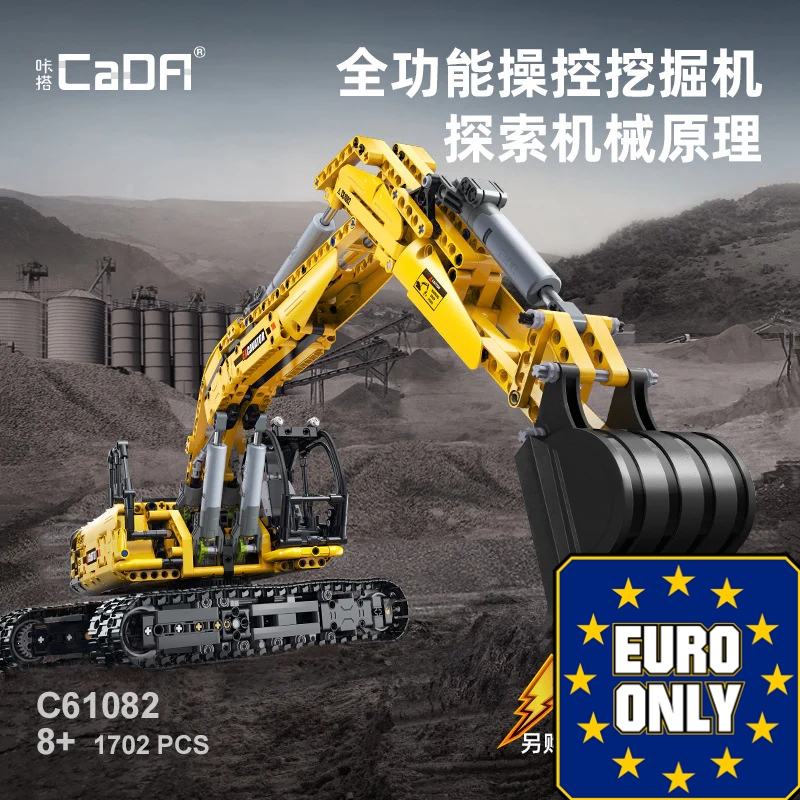 CADA C61082 Construction Vehicle Series Full-Function Excavator OVP EU Warehouse Version - YWOBB