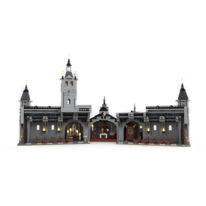 GOBRICKS MOC 192638 Medieval Church - YWOBB