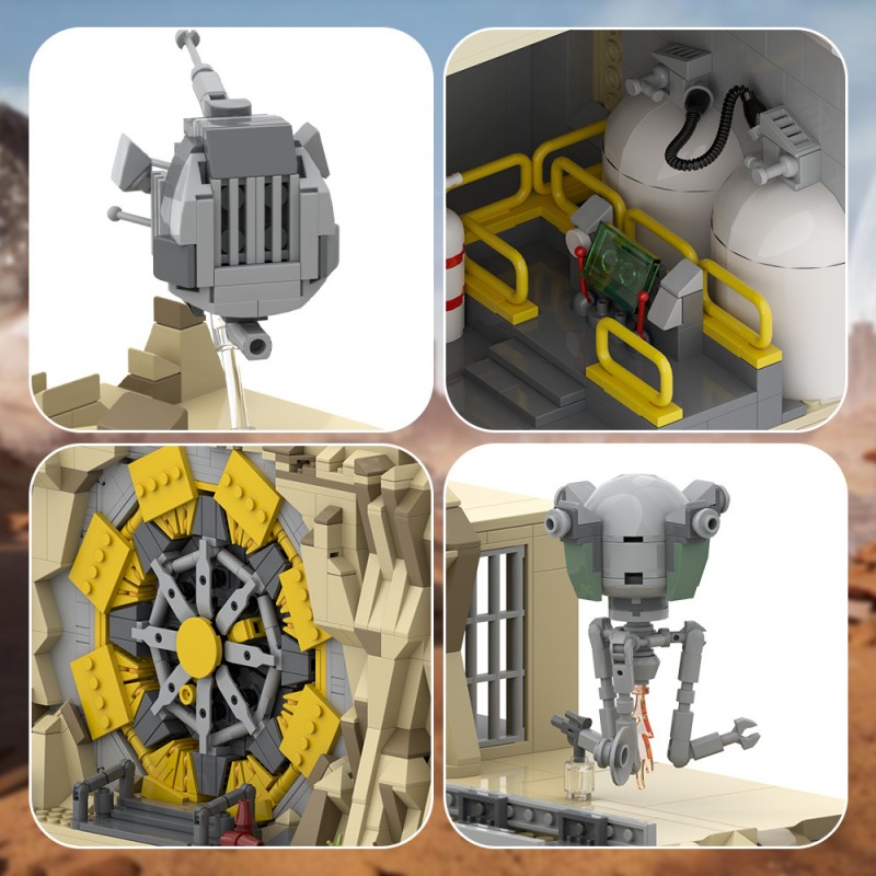 GOBRICKS MOC A1683 Fallout Shelter - YWOBB
