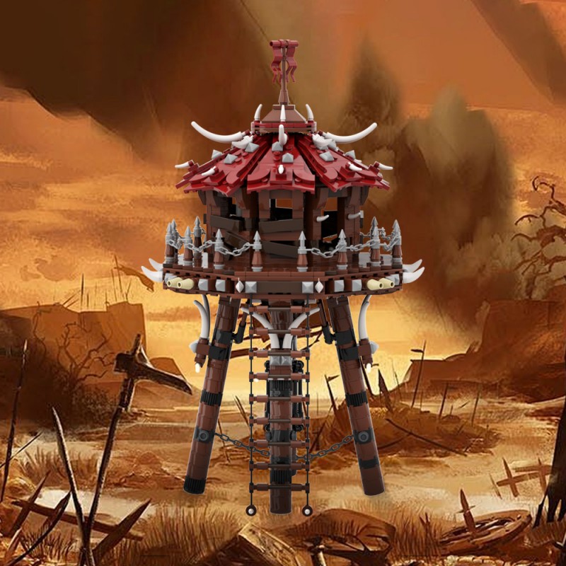 GOBRICKS MOC 196549 Orc Archery Tower Warcraft - YWOBB