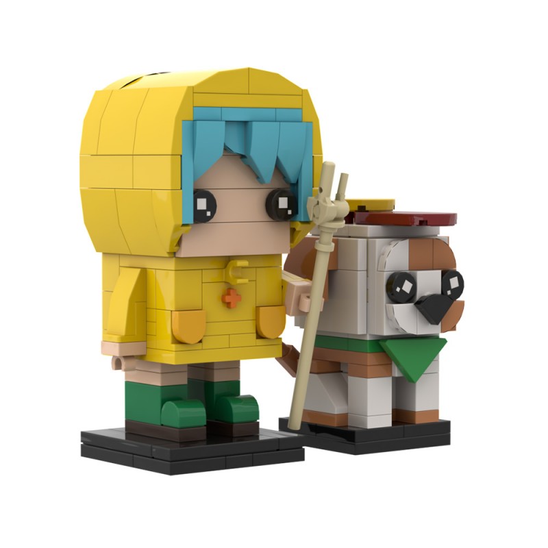 GOBRICKS MOC A1698 Luce Brickhead - YWOBB