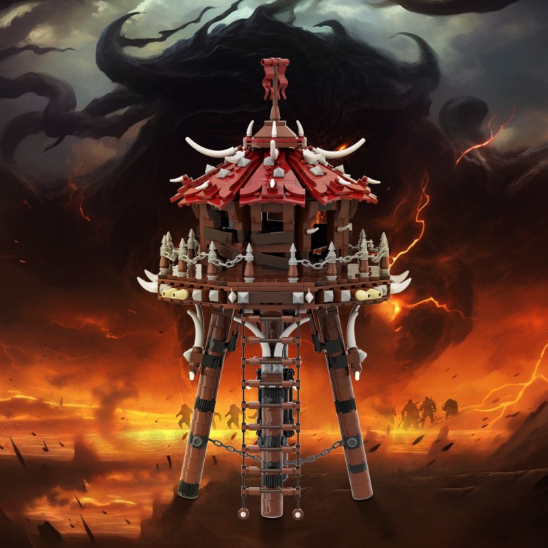 GOBRICKS MOC 196549 Orc Archery Tower Warcraft - YWOBB