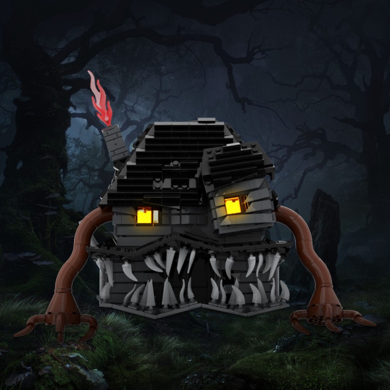 GOBRICKS MOC A1723 Monster House-without glowing bricks - YWOBB
