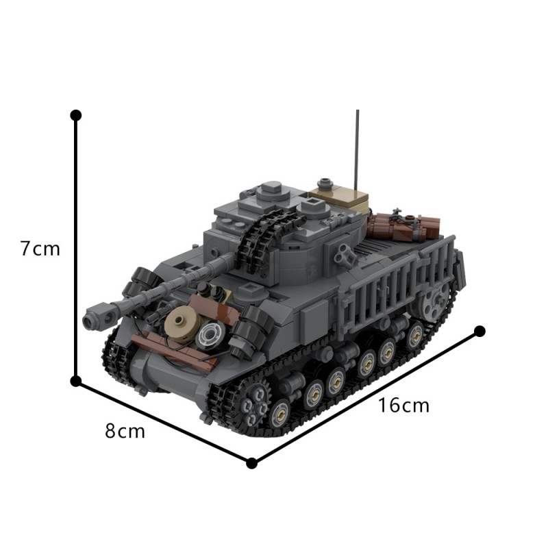 GOBRICKS MOC 198311 M4A3E8 76 W HVSS - YWOBB