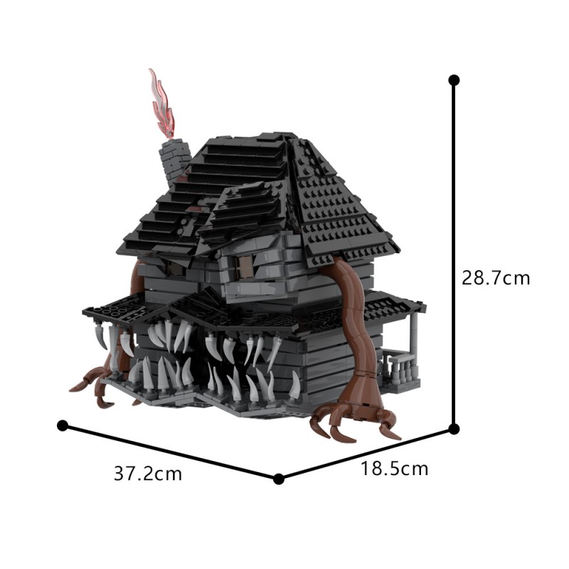 GOBRICKS MOC A1723 Monster House-without glowing bricks - YWOBB