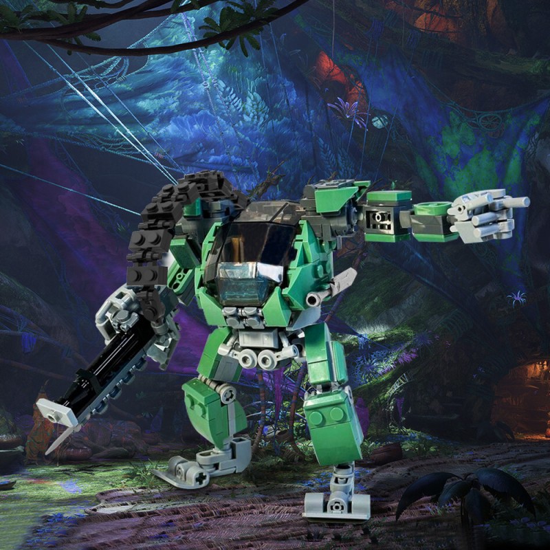 GOBRICKS MOC 185830 Avatar AMP suit V3 - YWOBB