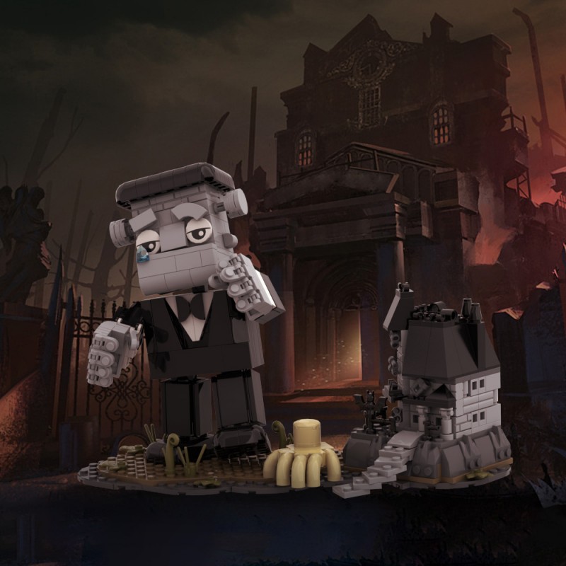 GOBRICKS MOC A1697Y02 Frankenstein - YWOBB