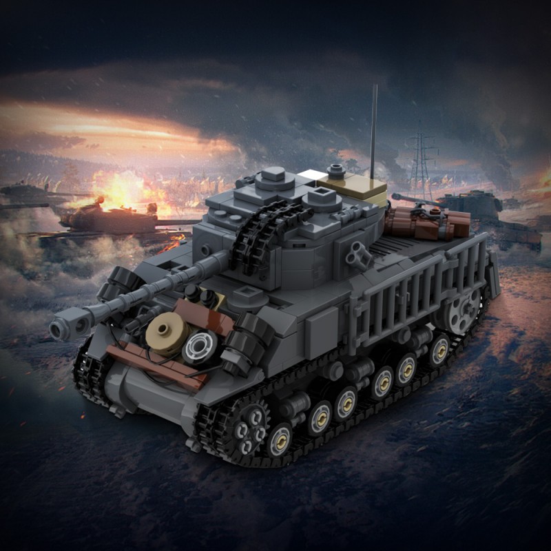 GOBRICKS MOC 198311 M4A3E8 76 W HVSS - YWOBB