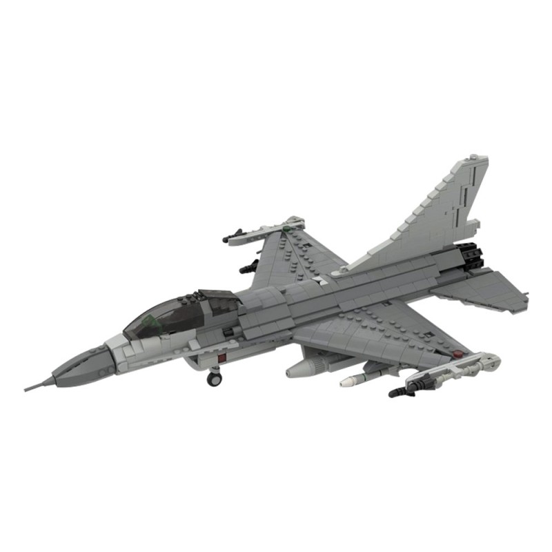 GOBRICKS MOC 187679 F-16 Fighting Falcon 1:35 Scale - YWOBB