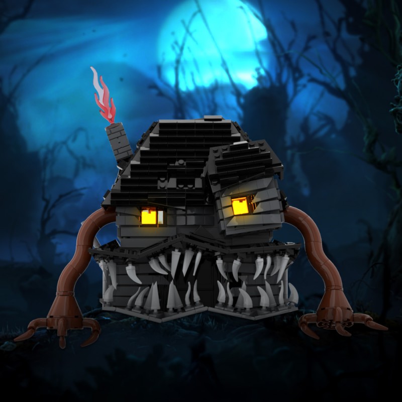 GOBRICKS MOC A1723 Monster House-without glowing bricks - YWOBB