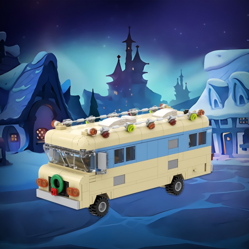GOBRICKS MOC A1711 Christmas Motorhome - YWOBB