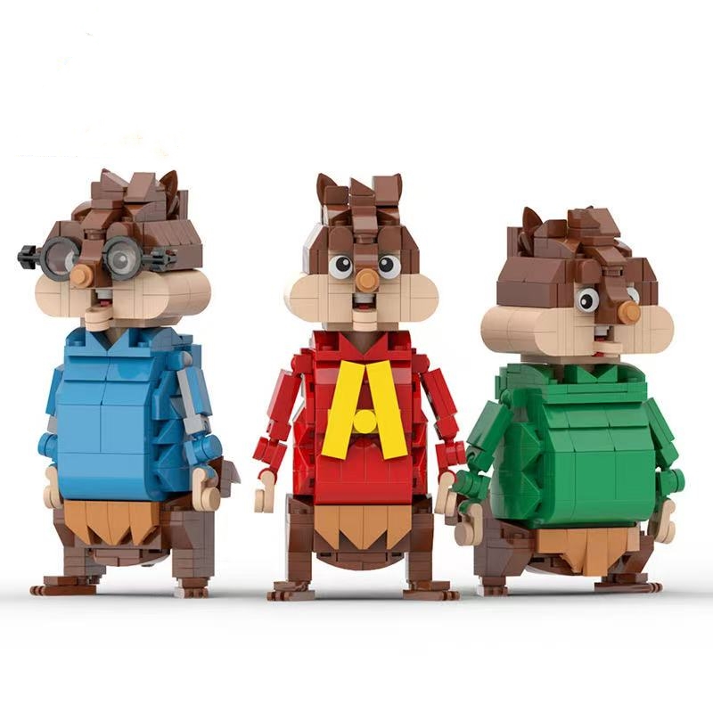 MOC C10340 Alvin and the Chipmunks Alvin, Simon, Theodore - YWOBB