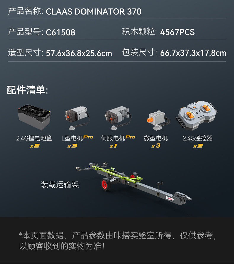 CADA C61508 CLAAS harvester OVP AU Warehouse Version - YWOBB