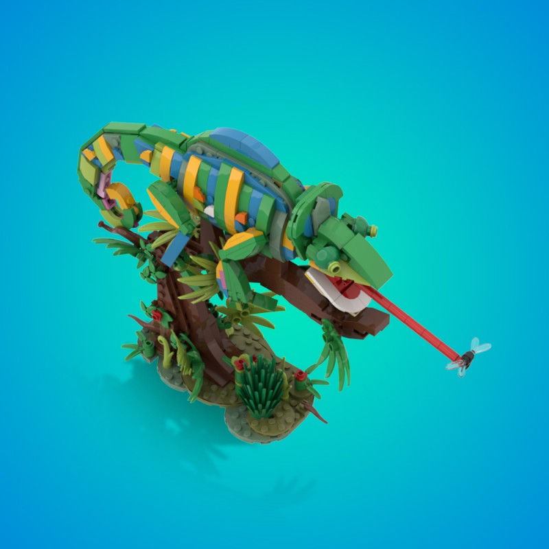 GOBRICKS MOC A1695 Chameleon - YWOBB