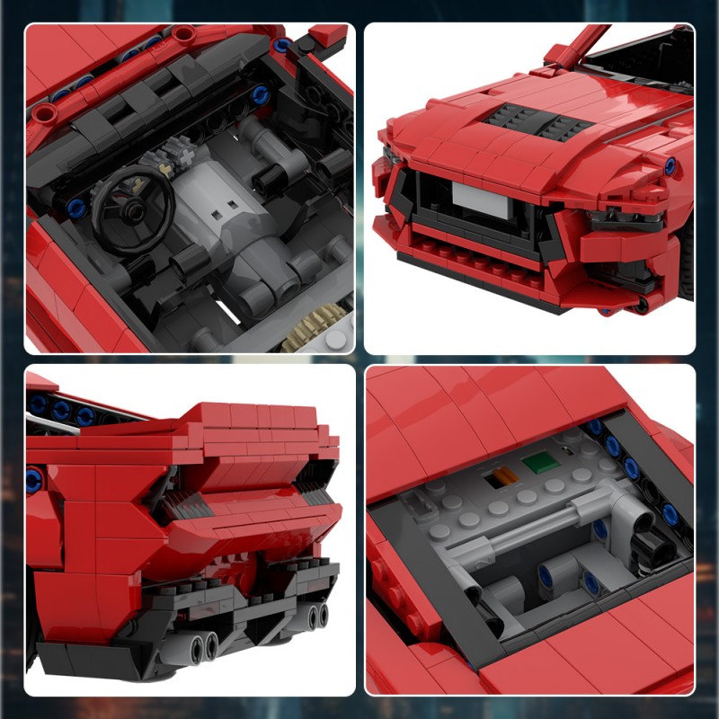 GOBRICKS MOC 189802 2024 Ford Mustang GT - YWOBB