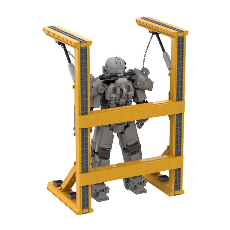 GOBRICKS MOC A1699 T-60 powered combat infantry armor - YWOBB