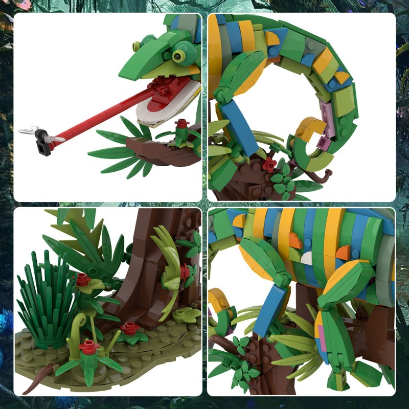 GOBRICKS MOC A1695 Chameleon - YWOBB