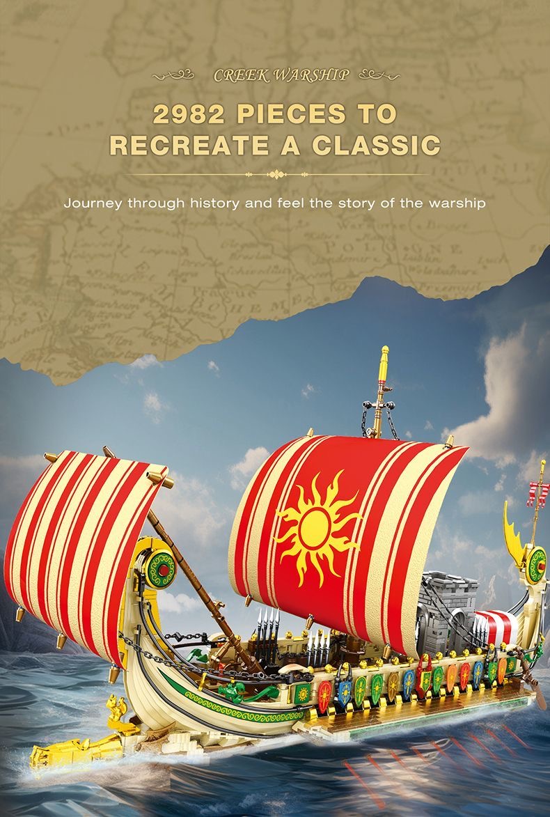 Reobrix 66102 Greek Warship - YWOBB