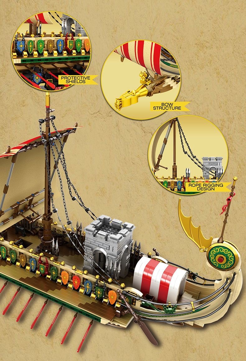 Reobrix 66102 Greek Warship - YWOBB