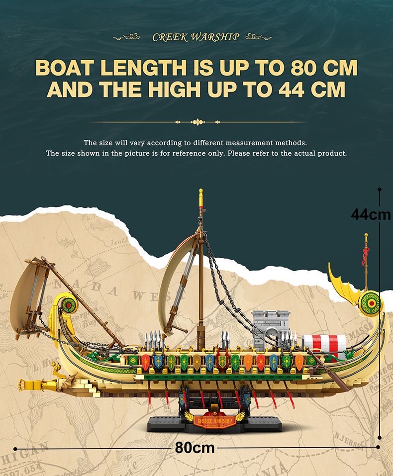 Reobrix 66102 Greek Warship - YWOBB