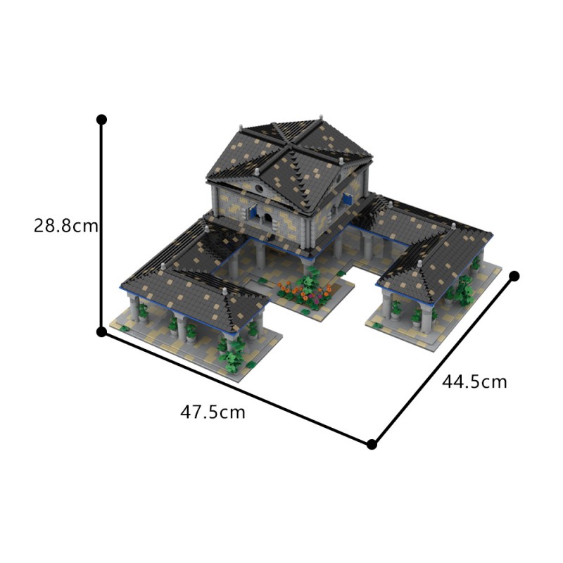 GOBRICKS MOC 198647 Age of Empires - Town Center (Britons) - YWOBB