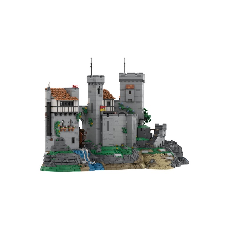 GOBRICKS MOC 198048 Lion Knight's Castle - OPEN CASTLE DESIGN - YWOBB