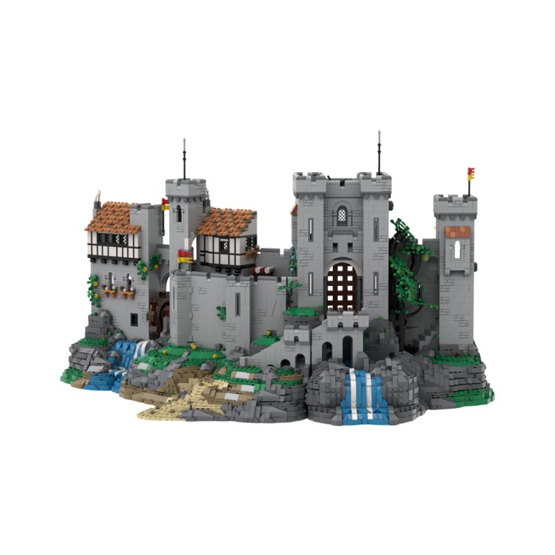 GOBRICKS MOC 198048 Lion Knight's Castle - OPEN CASTLE DESIGN - YWOBB