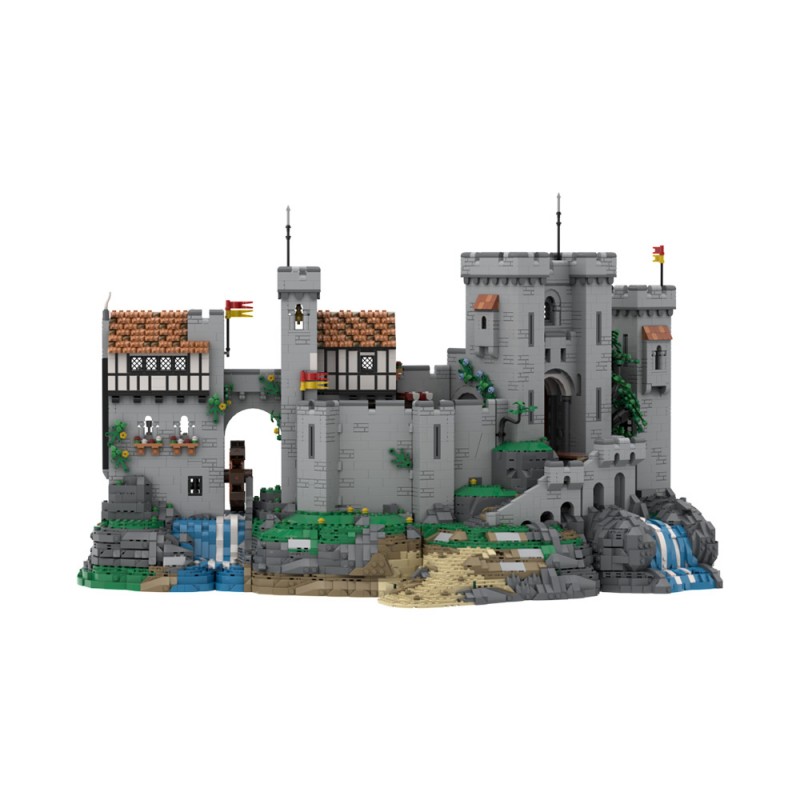 GOBRICKS MOC 198048 Lion Knight's Castle - OPEN CASTLE DESIGN - YWOBB