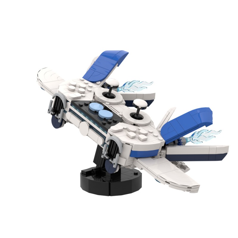 GOBRICKS MOC A1730Y02 Astro Bot - Handle Spaceship - YWOBB
