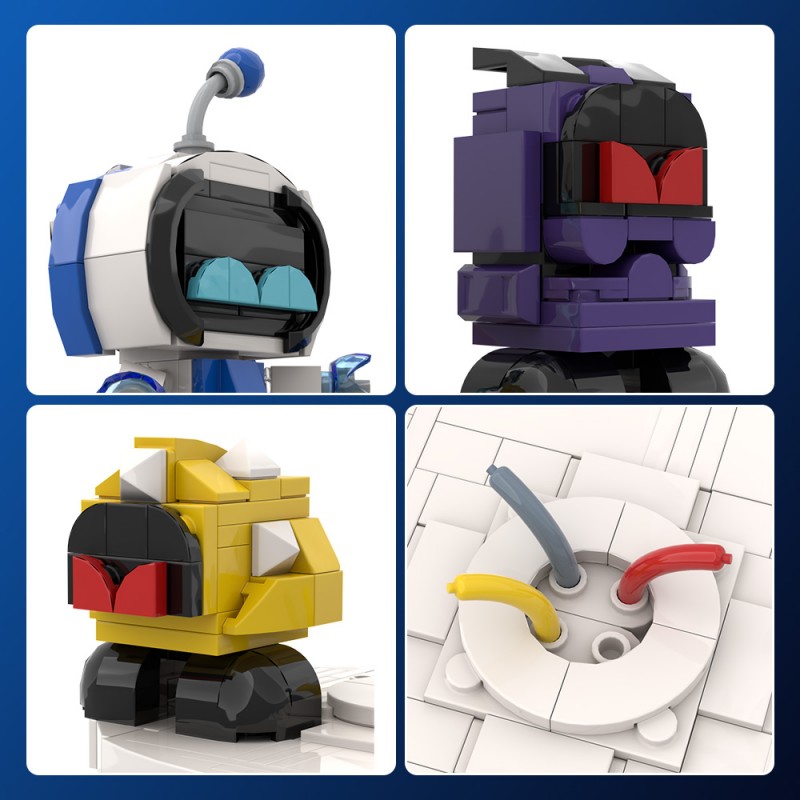 GOBRICKS MOC A1730Y01 Astro Bot-Scene Version - YWOBB