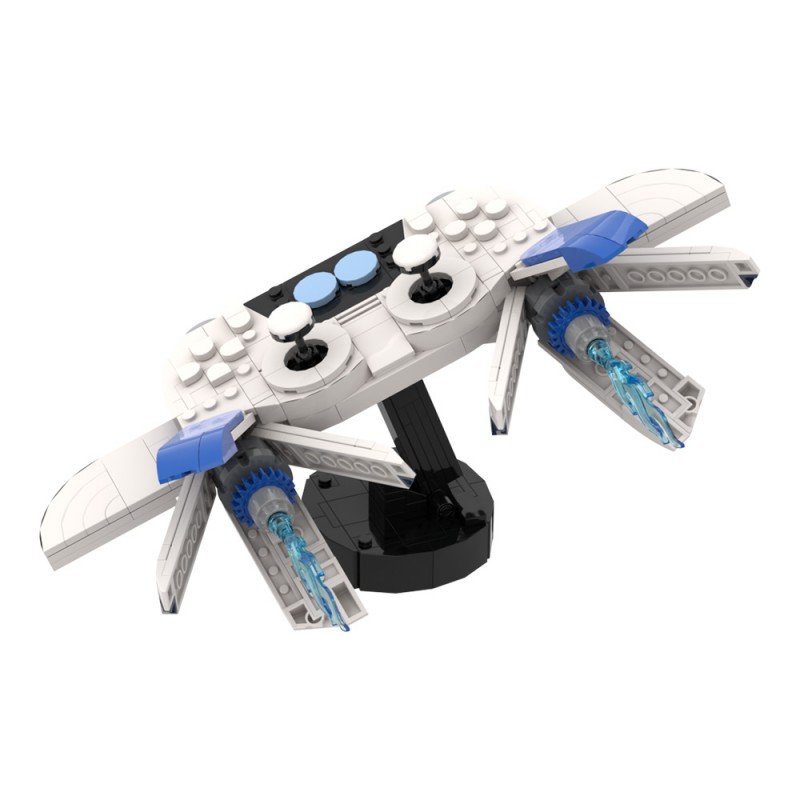 GOBRICKS MOC A1730Y02 Astro Bot - Handle Spaceship - YWOBB