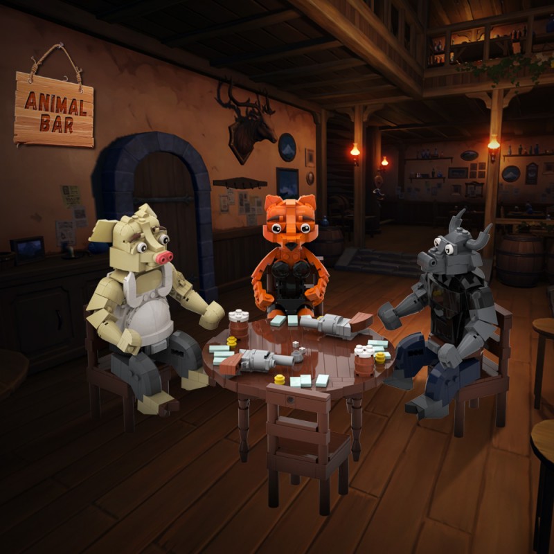 GOBRICKS MOC A1731 Liar's Bar - YWOBB