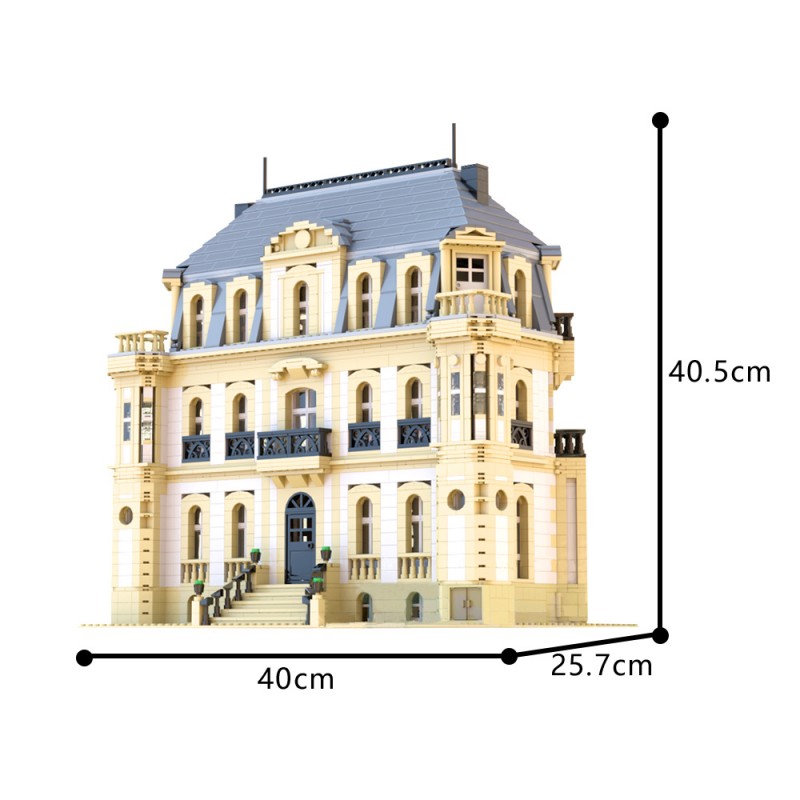 GOBRICKS MOC 198966 Château Saint-Jean Chateau Bugatti Molsheim - YWOBB