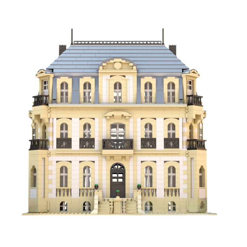 GOBRICKS MOC 198966 Château Saint-Jean Chateau Bugatti Molsheim - YWOBB
