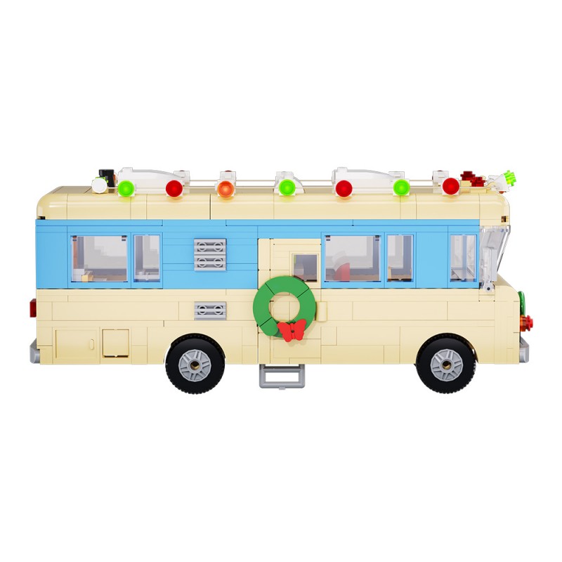 GOBRICKS MOC A0667 Cousin Eddie's RV during Christmas vacation - YWOBB