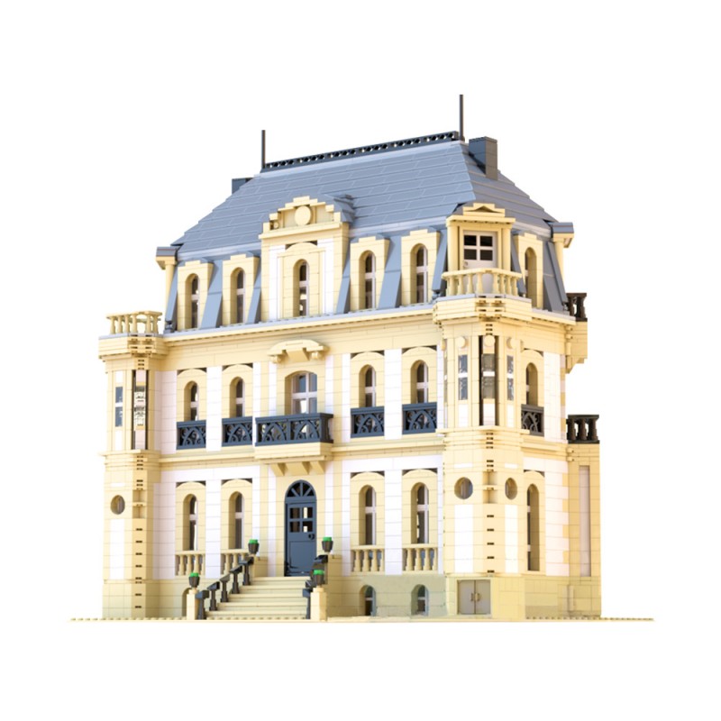 GOBRICKS MOC 198966 Château Saint-Jean Chateau Bugatti Molsheim - YWOBB