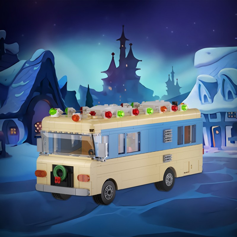 GOBRICKS MOC A0667 Cousin Eddie's RV during Christmas vacation - YWOBB