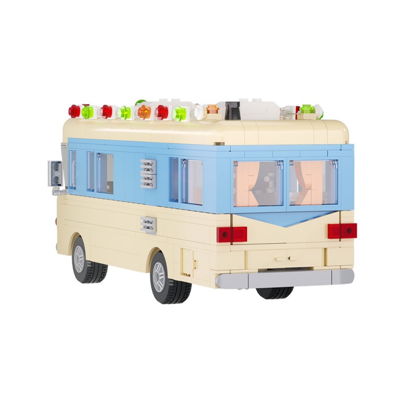 GOBRICKS MOC A0667 Cousin Eddie's RV during Christmas vacation - YWOBB