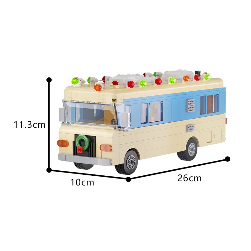 GOBRICKS MOC A0667 Cousin Eddie's RV during Christmas vacation - YWOBB