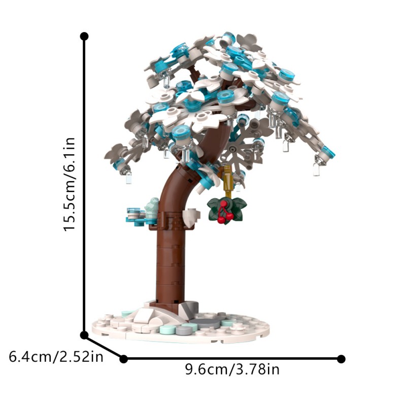 GOBRICKS MOC 201600 Christmas Frozen Tree - YWOBB