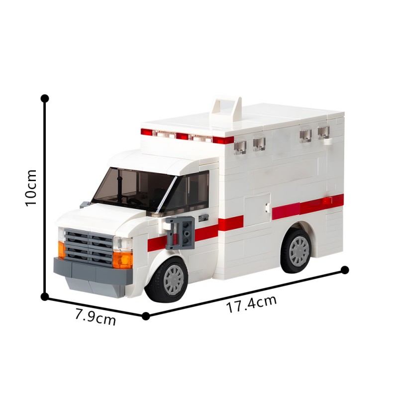 GOBRICKS MOC 203861 Ambulance - YWOBB