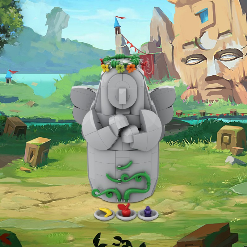 GOBRICKS MOC A1747 Zelda Goddess Statue - YWOBB