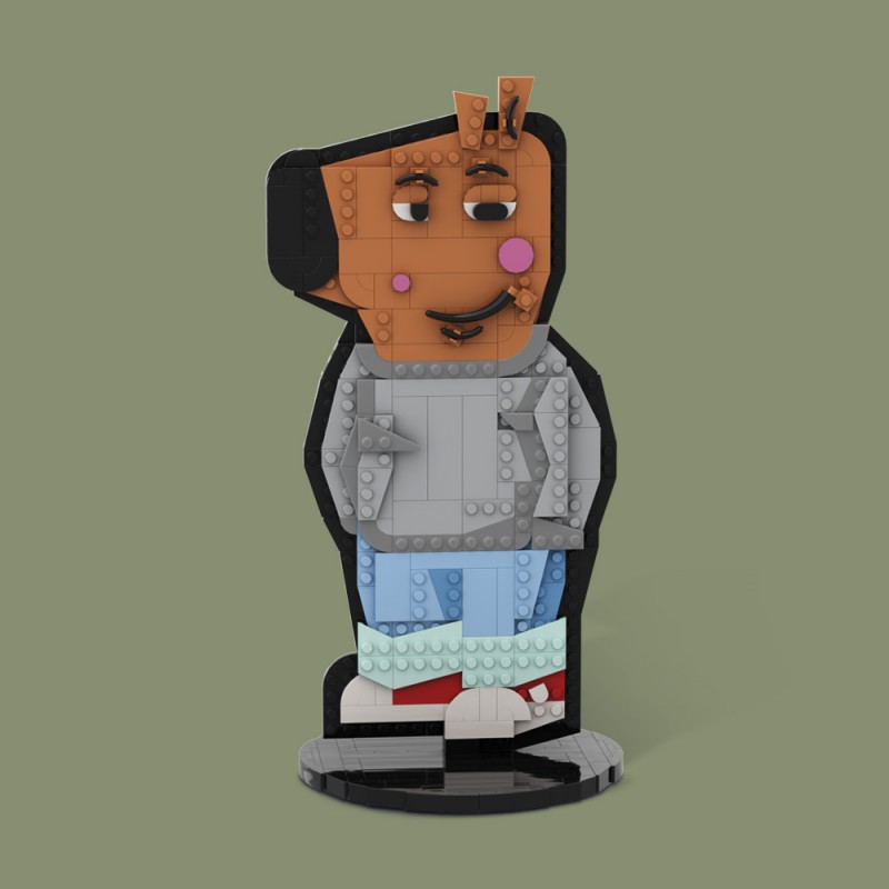 GOBRICKS MOC A1752 Chill Guy - YWOBB