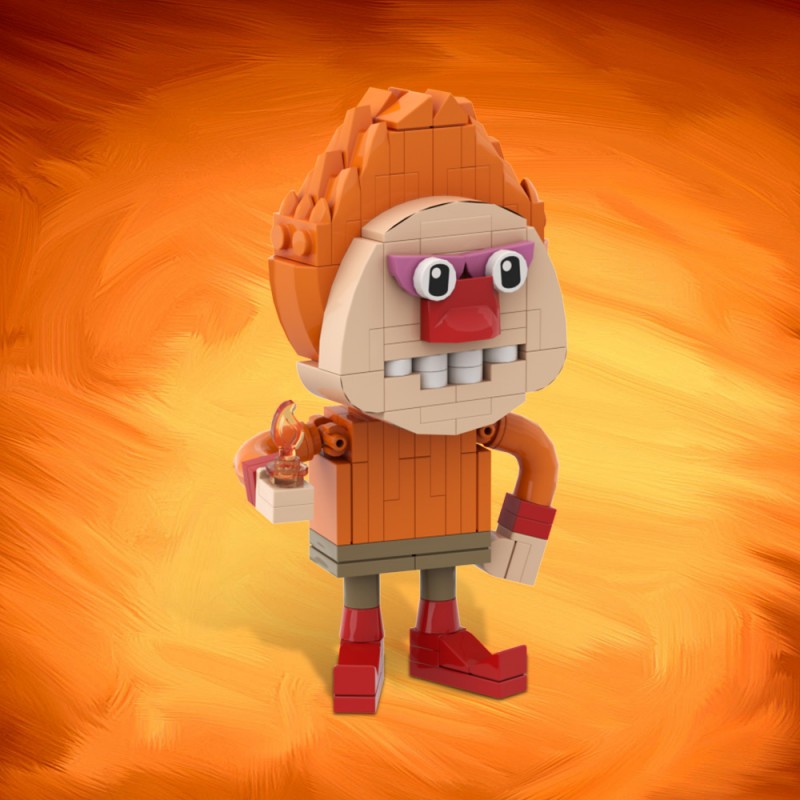 GOBRICKS MOC A1749 Snow Miser Heat Miser Song - YWOBB